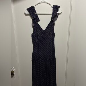 Tiered Purple Maxi Dress